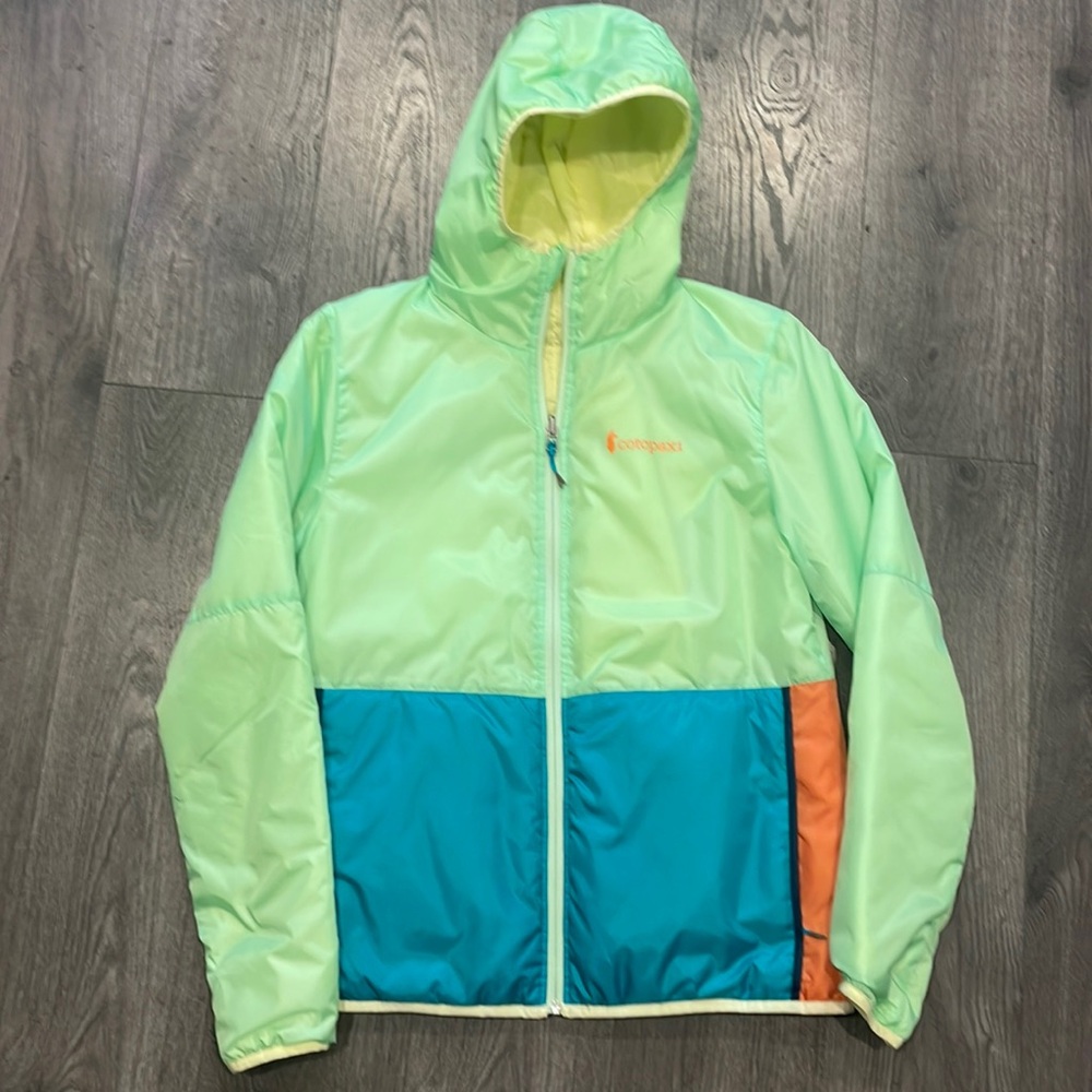 Cotopaxi teca calido hooded jacket size small reversible worn once